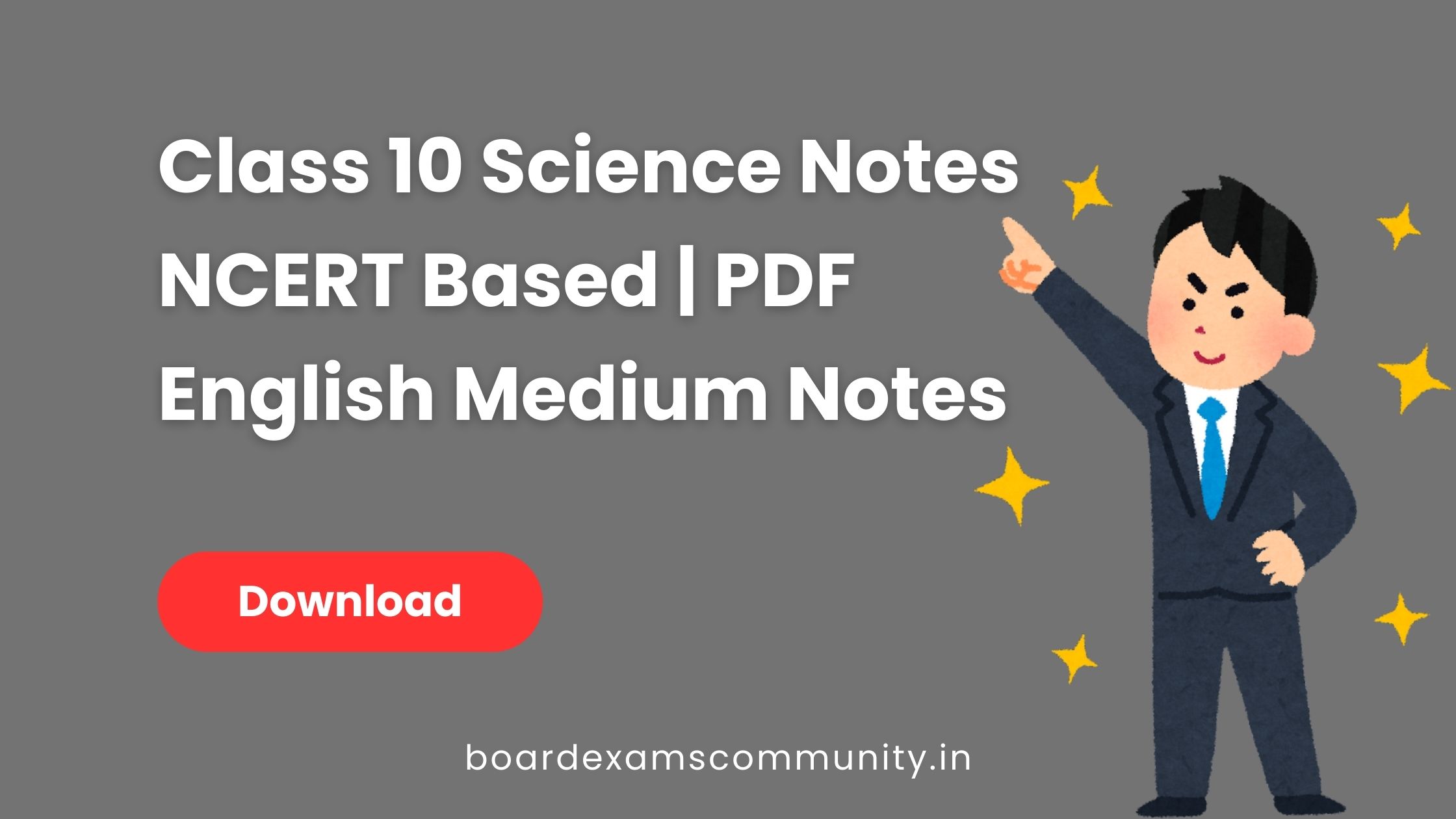 Class 10 Science Notes PDF Download